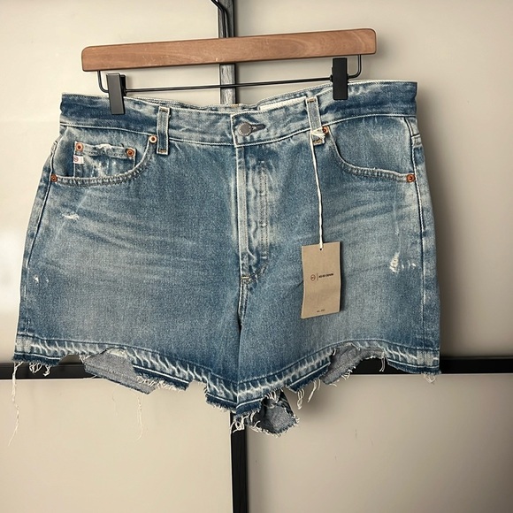 AG Adriano Goldschmied Blue Jean Shorts - Picture 1 of 8